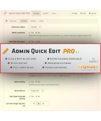 Admin Quick Edit PRO